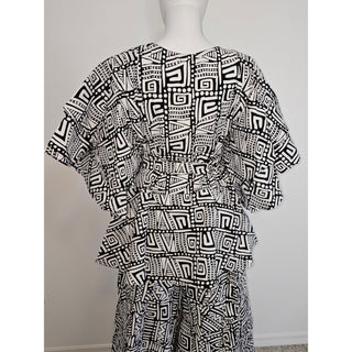 African Print Palazzo Pants Set