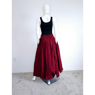 African Print Ankara Style Long Maxi Skirt with matching Sash