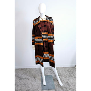 African Ankara Kitenge Two Piece Dress Suit Set - Made in Kenya