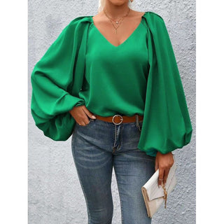 Lantern Sleeve Blouse