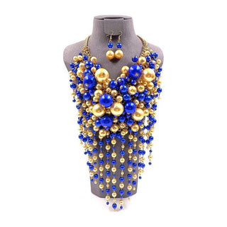 Head Turner Statement Mix Pearl Layer Necklace Set