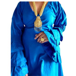 African Styled Wrap Maxi Dress