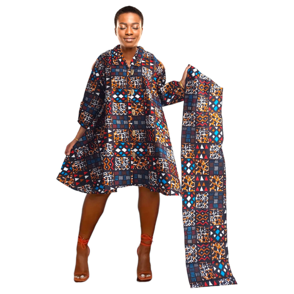 African Print Tunic Dress African Fashion African Print Shirt Dress Designs Dress African African Print Tunic Dress African Fashion African Print Shirt Dress Designs Dress African