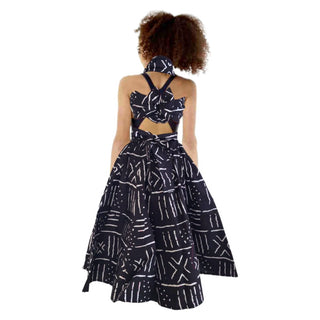 Kids African Print Midi Skirt