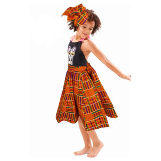 Kids Midi Skirt Kente