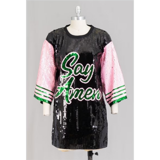 Say Amen Sequin Jersey