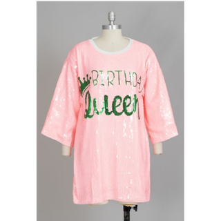 Birthday Queen Sequin Jersey