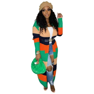 Elegant Colorful Casual Cardigan Knit Duster Long Sweater