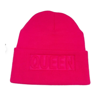 Queen Winter Knit Beanie Faux Knitted Hat