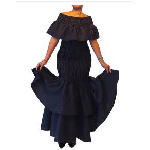 Long Smocked Mermaid Dress