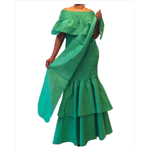 Long Smocked Mermaid Dress