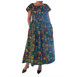 African Ankara Print Maxi Dress Tube Dress