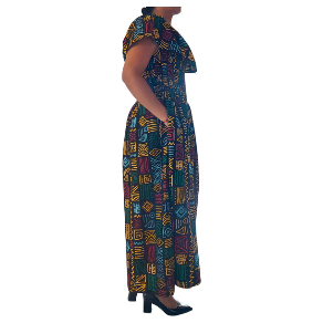 African Ankara Print Maxi Dress Tube Dress
