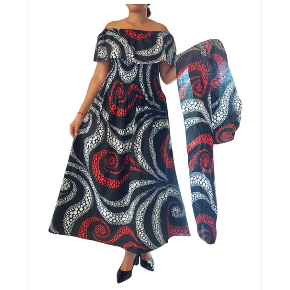African Ankara Print Maxi Dress Tube Dress