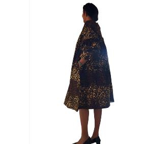 African Ankara Print Off Shoulder Midi Dress
