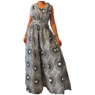 African Print Ankara Infinity Style Palazzo Wide Leg Pants Infinity
