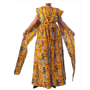 African Print Ankara Infinity Style Palazzo Wide Leg Pants Infinity mud