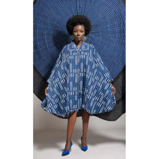 Long Tunic Knee Length Dress / Trench Coat