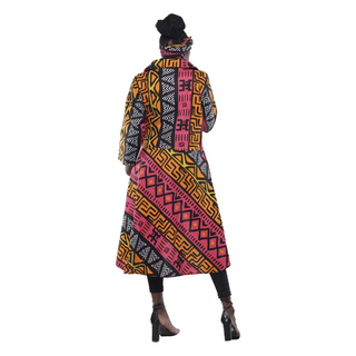 African Print Ankara High Low Kimono Coat
