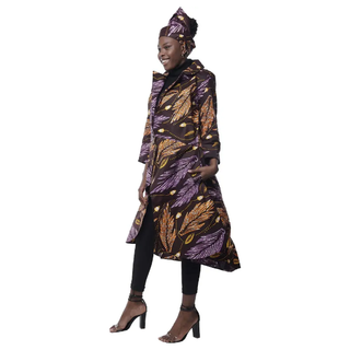 African Print Ankara High Low Kimono Coat