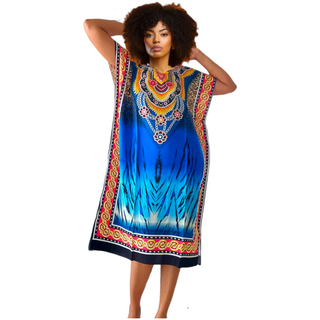 African Woman Kaftan Moo Moo