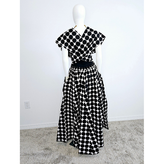 African Print Ankara Infinity Skirt with Pockets and Headwrap/Sash