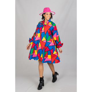 Ankara Tunic Midi Dress