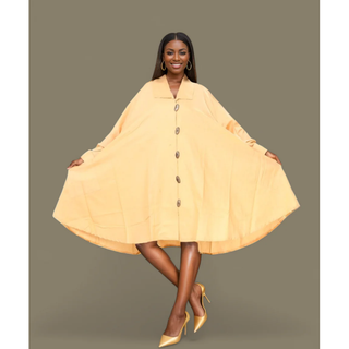 Yellow Tunic Midi Dress