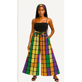 Ankara Print Palazzo Pants