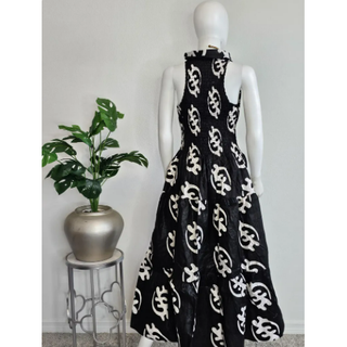Gye Name Sleeveless Smocked Maxi Dress