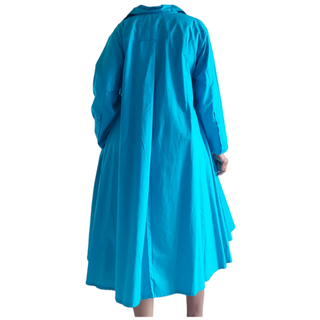 Button Up High Low Dresses