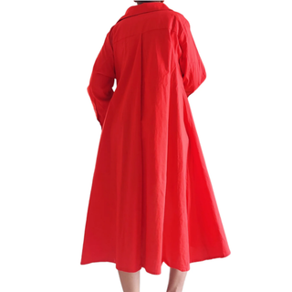 Button Up High Low Dresses