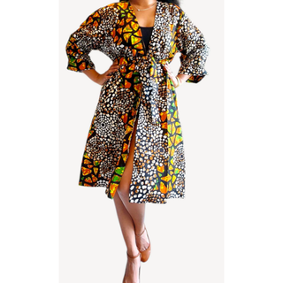 African Print Ankara Style Kimono Bold