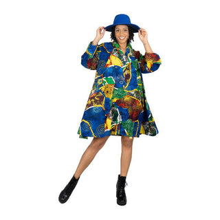 Ankara Tunic Midi Dress