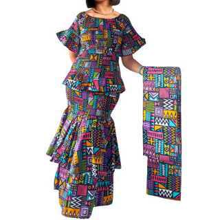 Smocked Maxi Skirt Set