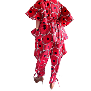 African Print Harem Pants and Top Set
