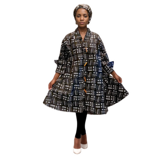 Black Tunic Midi Dress