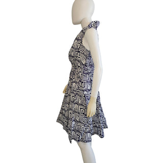 Ankara Print Smocked Midi Dress