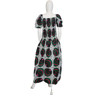 Smocked Ankara Maxi Dress Pattern