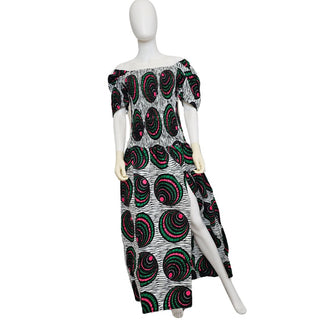 Smocked Ankara Maxi Dress Pattern