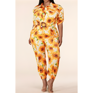 Sunflower Jumpsuit Plus