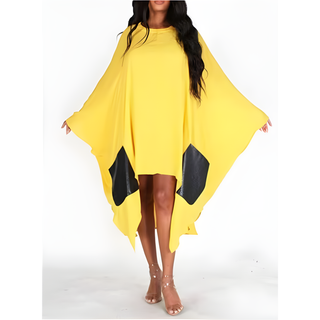 Sheer Faux Leather Long Kimono Duster Robe Cover Up Abaya Kaftan Caftan