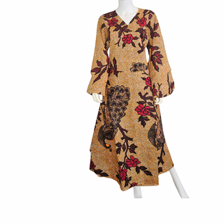 Ankara Wrap Maxi Dress with Pocketbook