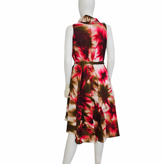 Ankara Print Turtle Neck Midi Dress - Made In Kenya