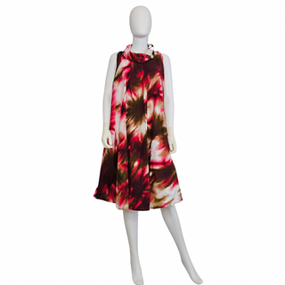 Ankara Print Turtle Neck Midi Dress - Made In Kenya