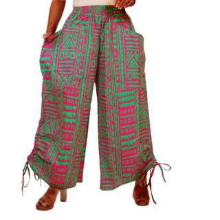 Ankara Style Palazzo Wide Leg Pants with adjustable string