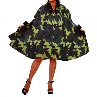 Long Tunic Knee Length Dress / Trench Coat / Blouse One Size Fits M - 2XL