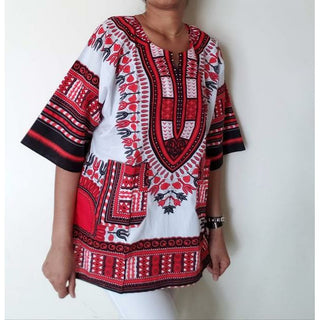 Dashiki Traditional Printed Tops 100% cotton - Unisex