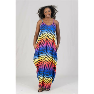 Summer Spaghetti Strap Maxi Bubble Beach Evening Spring Party Dress