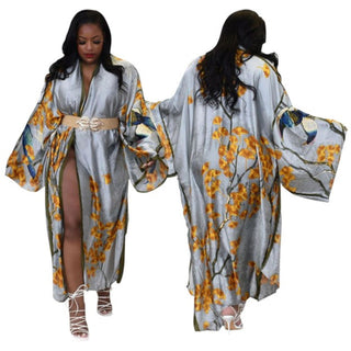 Kimono Duster Robe Coat Cover Up, Lightweight Kaftan Caftan - Gift